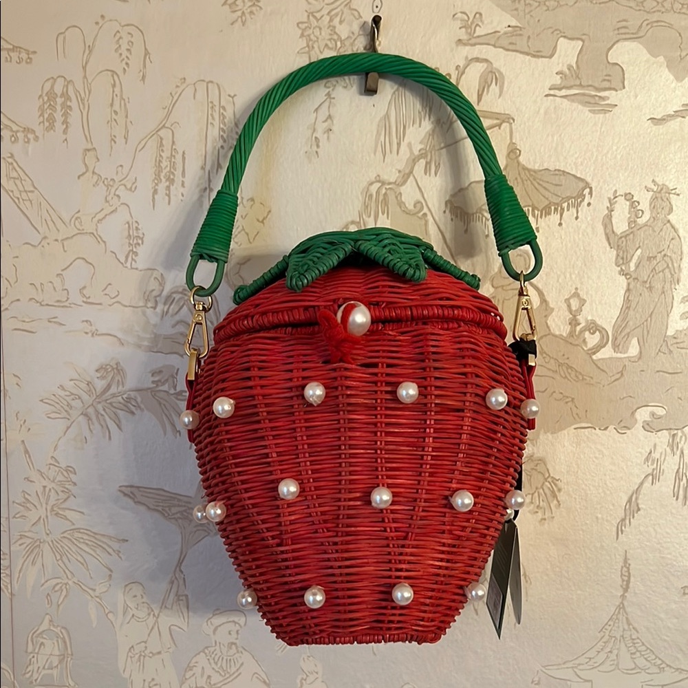 Kate Spade x Target | Pearl embellished strawberry bucket bag